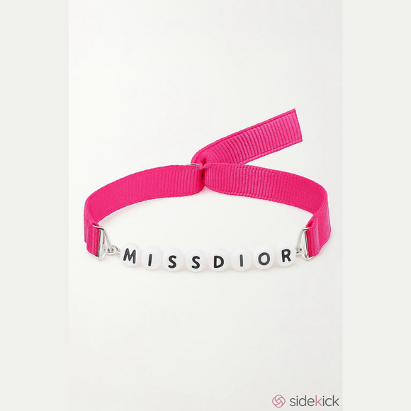 Dior Miss Dior Bracelet Pink Ribbon White Beads - Picture 11 of 11